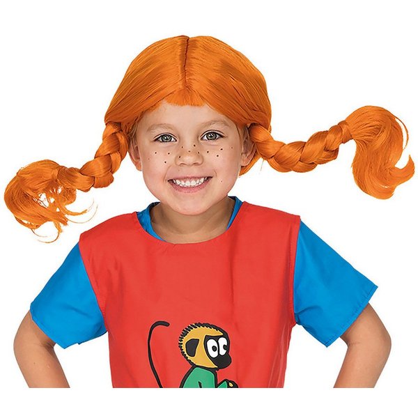 Pippi Langstrumpf Kostüm-Perücke Pippi Langstrumpf Mädchen