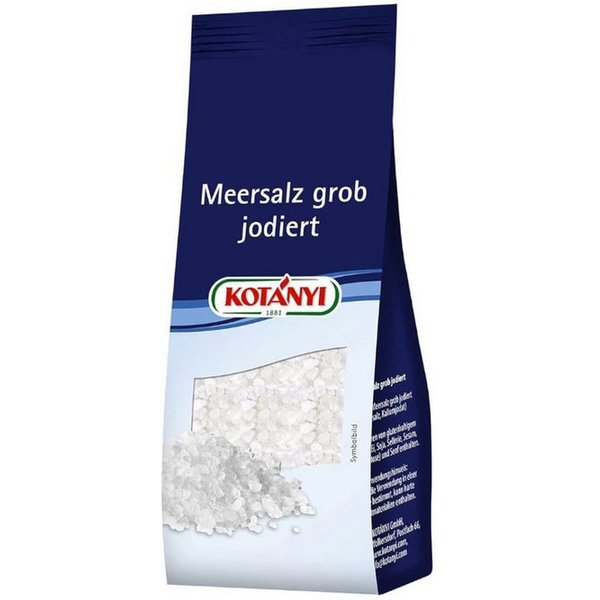 KOTANYI Gewürz, Kotanyi Meersalz grob jodiert grobes Salz Gewürzpackung 100g