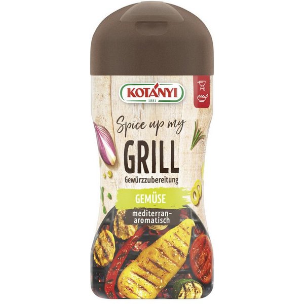 KOTANYI Gewürz, Kotanyi Spice up my Grill Gemüse mediterran aromatisch Streudose 110g