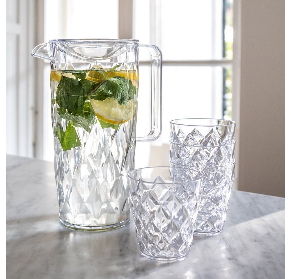KOZIOL Kanne CRYSTAL, Fassungsvermögen 1,6 l, 1,6 l, (1-St), spülmaschinengeeignet – Bild 2 von 5