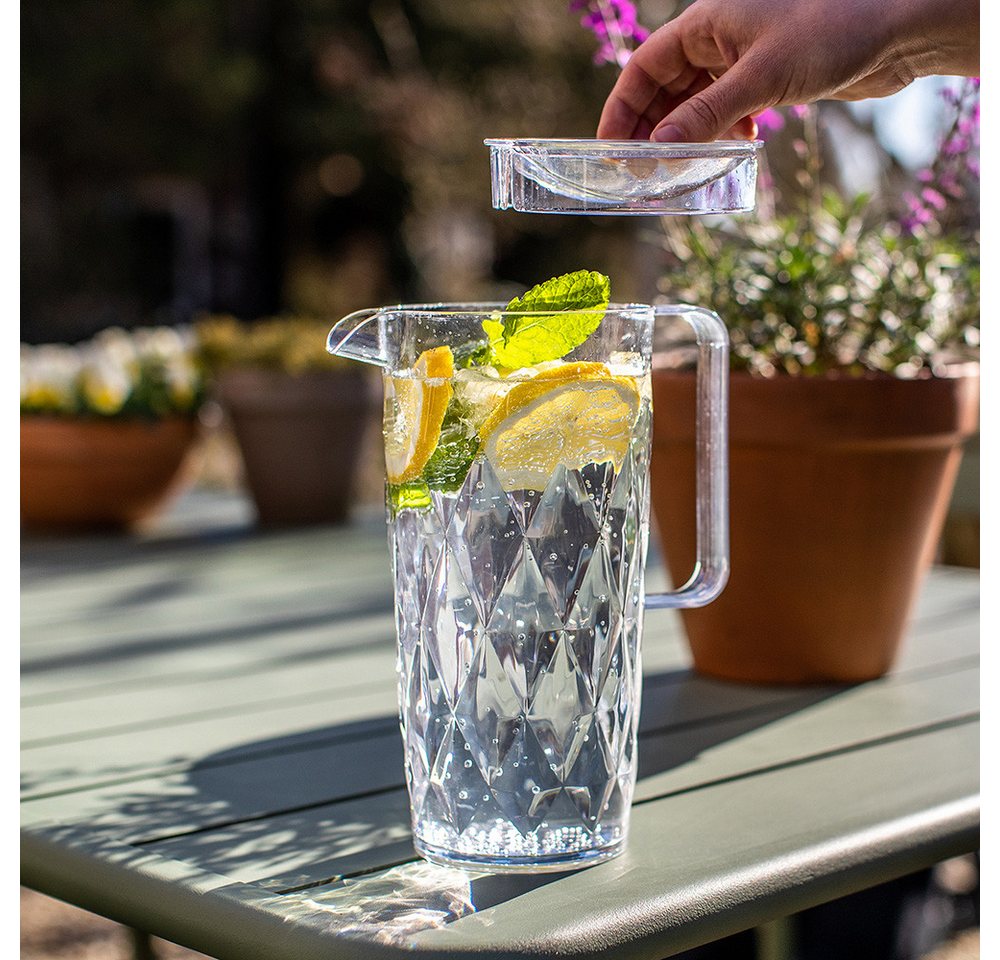KOZIOL Kanne CRYSTAL, Fassungsvermögen 1,6 l, 1,6 l, (1-St), spülmaschinengeeignet – Bild 3 von 5