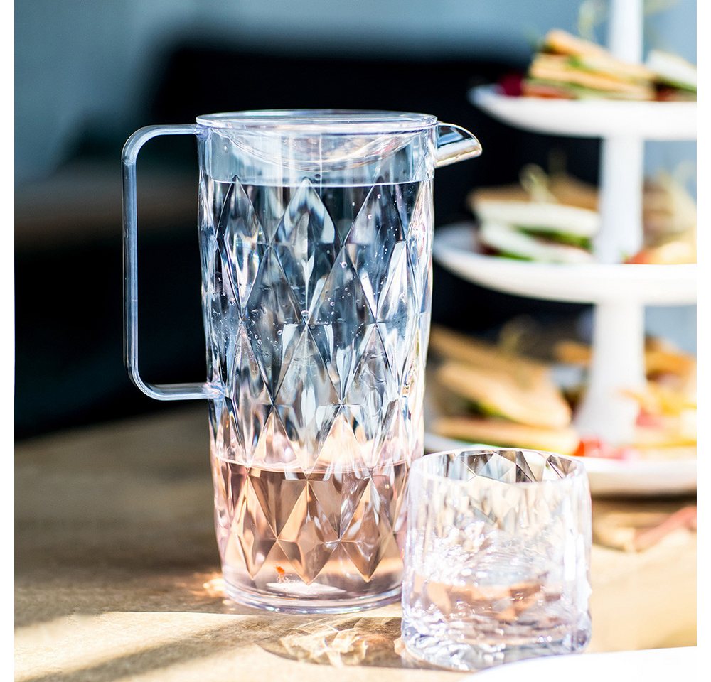 KOZIOL Kanne CRYSTAL, Fassungsvermögen 1,6 l, 1,6 l, (1-St), spülmaschinengeeignet – Bild 4 von 5