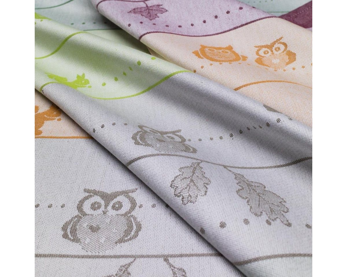 Kracht Geschirrtuch Eulen, (Set, 3-tlg., Set), 3er Pack Geschirrtücher (3 Stück), ca. 50 x 70 cm, Baumwolle Jacquard – Bild 2 von 5