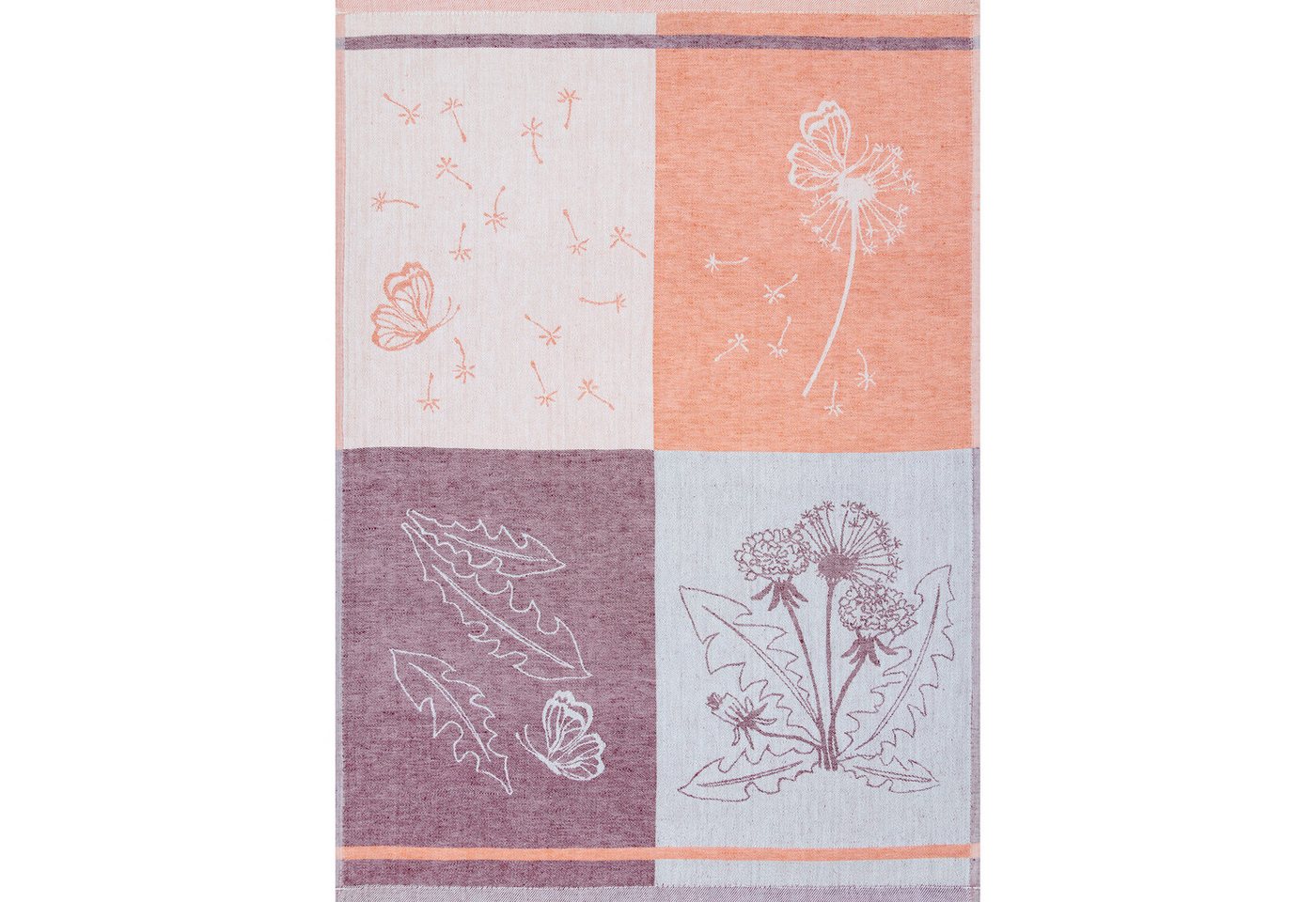 Kracht Geschirrtuch Geschirrtuch "Pusteblume" 3er-Pack, Halbleinen Motiv – Bild 3 von 5