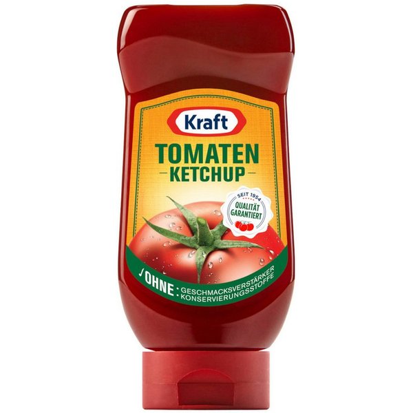 Kraft Saucen, Kraft Tomaten Ketchup ohne Geschmacksverstärker Squeezeflasche 417ml