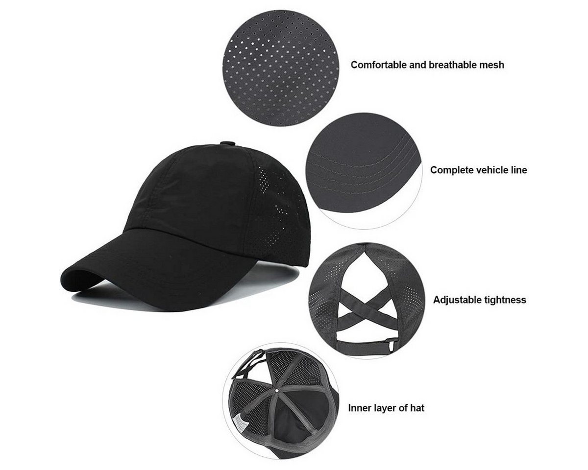 Kraftverdia Baseball Cap Baseball Cap Damen Sommer Basecap UV-Schutz Verstellbar – Bild 2 von 5