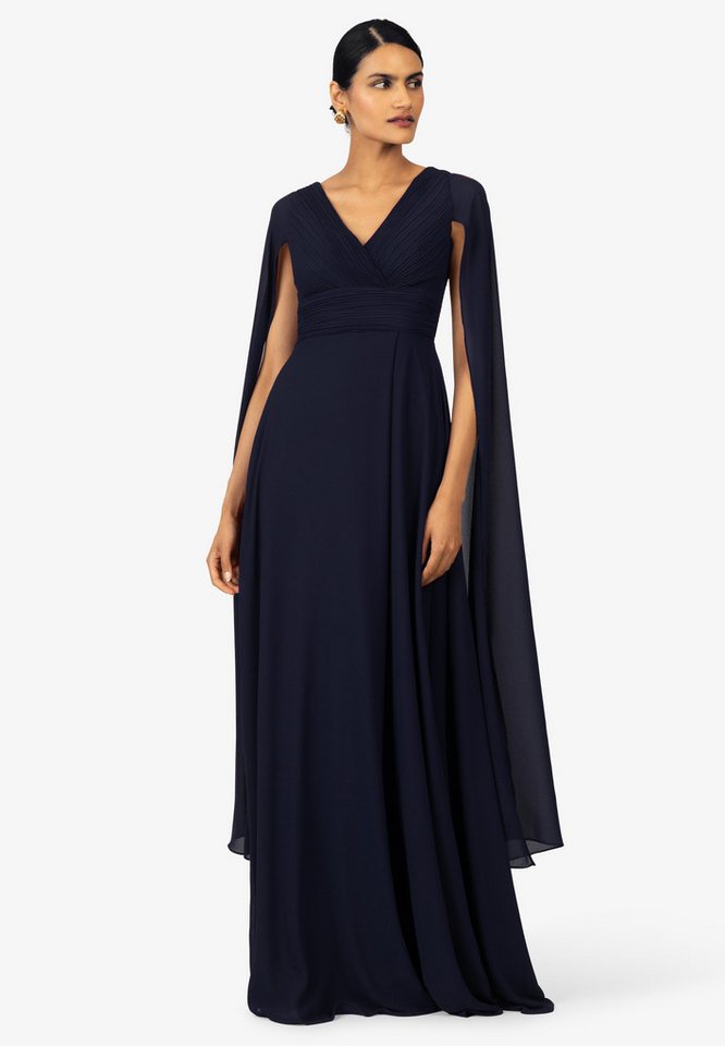 Kraimod Abendkleid aus hochwertigem Polyester Material mit Capeärmel – Bild 2 von 5