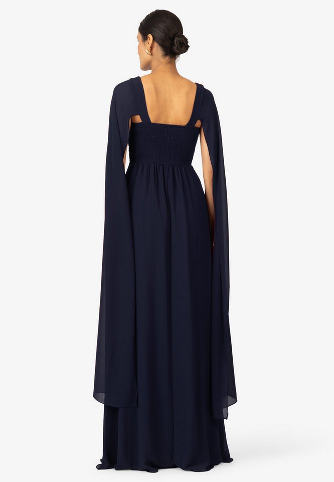 Kraimod Abendkleid aus hochwertigem Polyester Material mit Capeärmel – Bild 3 von 5