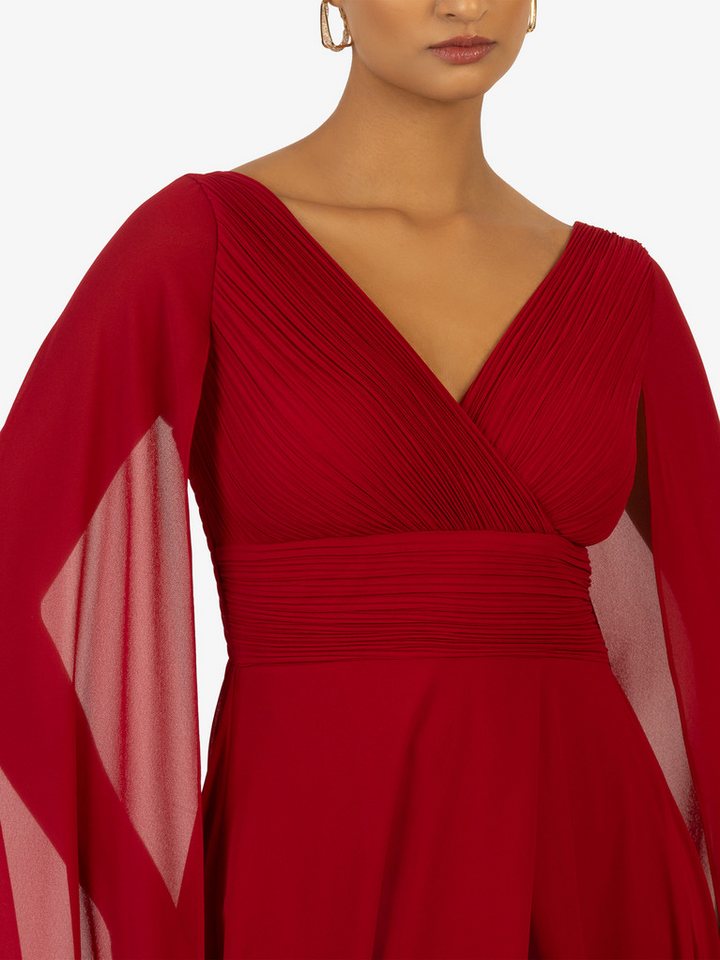 Kraimod Abendkleid aus hochwertigem Polyester Material mit Capeärmel – Bild 4 von 5
