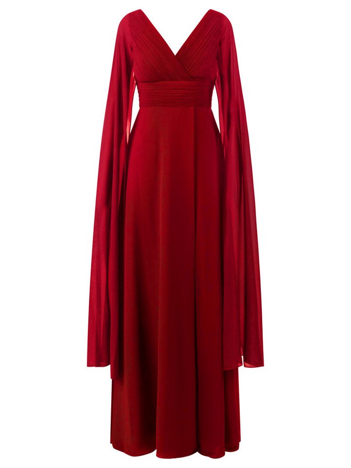 Kraimod Abendkleid aus hochwertigem Polyester Material mit Capeärmel – Bild 5 von 5