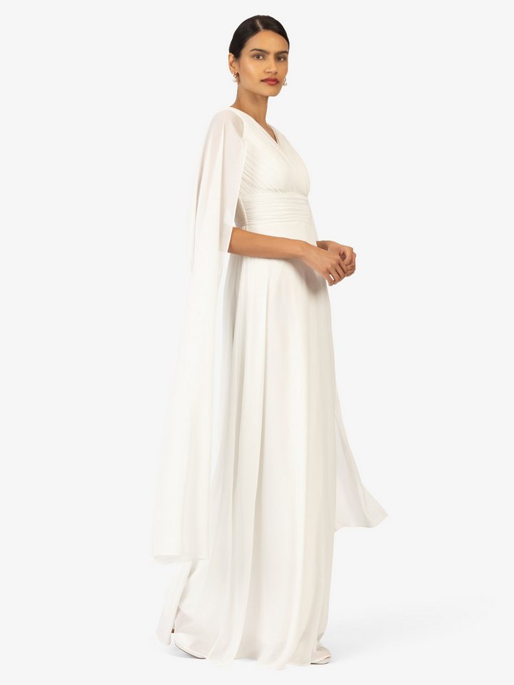 Kraimod Abendkleid aus hochwertigem Polyester Material mit Capeärmel – Bild 2 von 5
