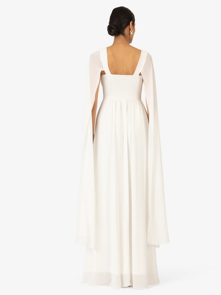 Kraimod Abendkleid aus hochwertigem Polyester Material mit Capeärmel – Bild 3 von 5