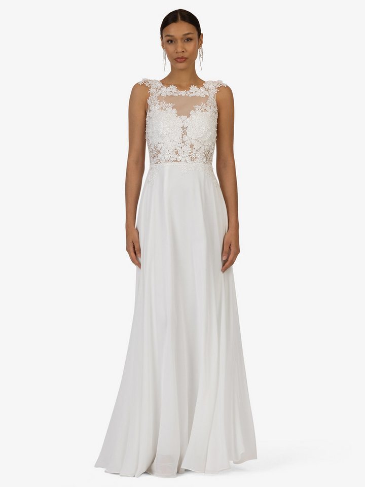 Kraimod Abendkleid mit einem Oberteil aus Mesh mit Spitze – Bild 2 von 5