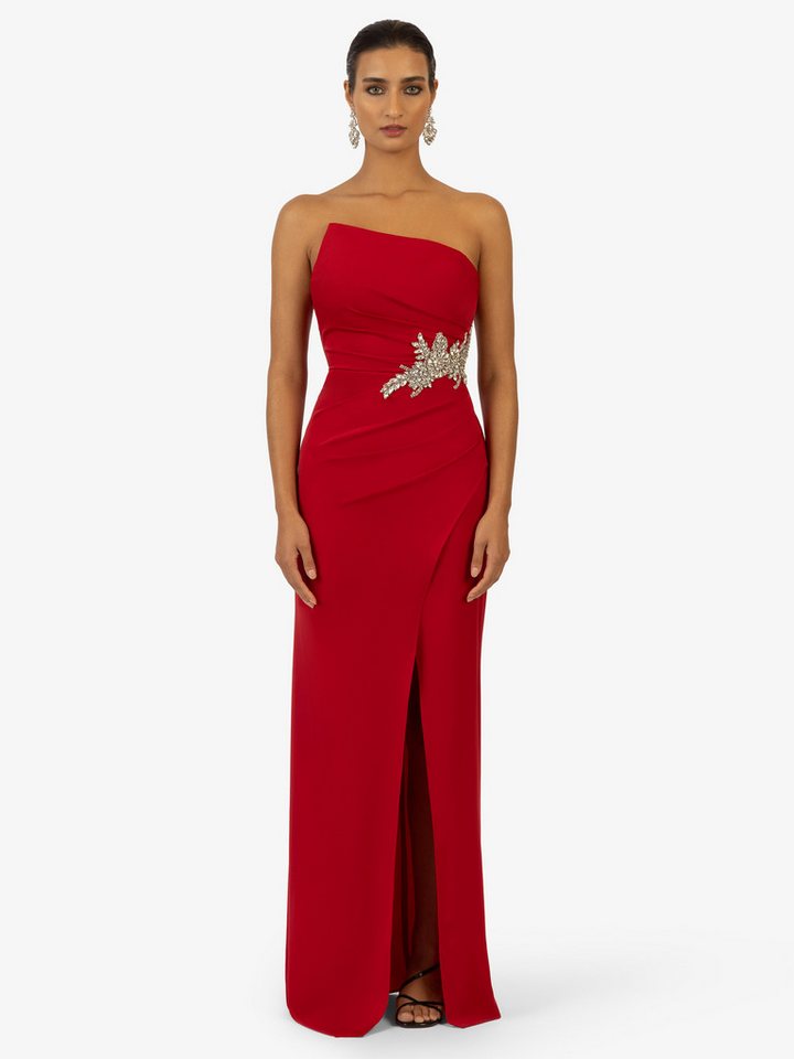 Kraimod Abendkleid mit Schnürrücken und Schlitz – Bild 2 von 5