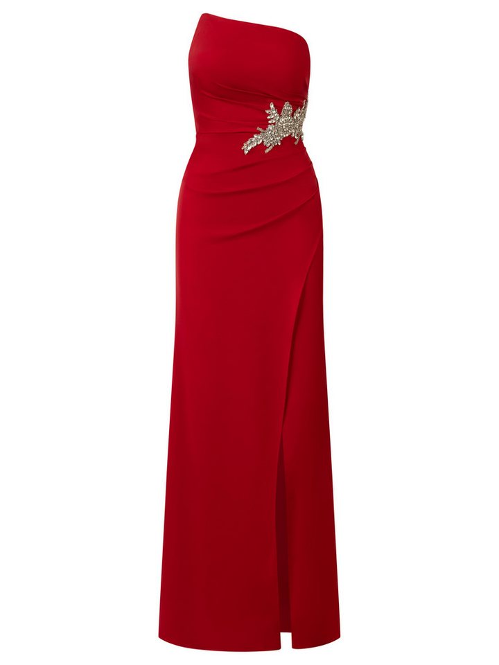 Kraimod Abendkleid mit Schnürrücken und Schlitz – Bild 5 von 5