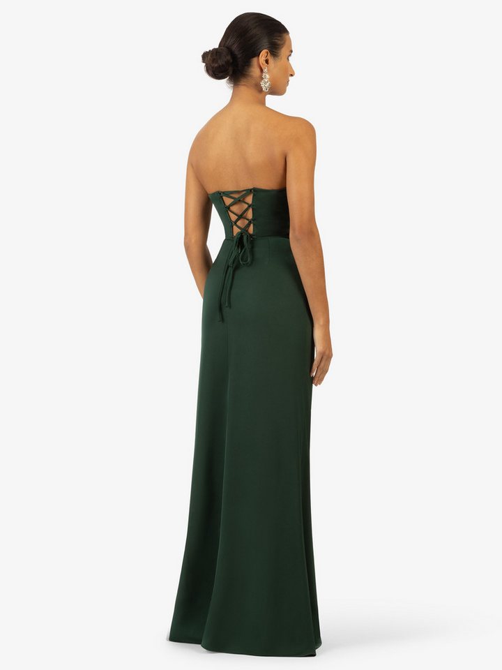 Kraimod Abendkleid mit Schnürrücken und Schlitz – Bild 3 von 5