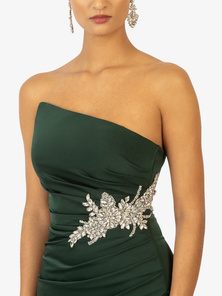 Kraimod Abendkleid mit Schnürrücken und Schlitz – Bild 4 von 5