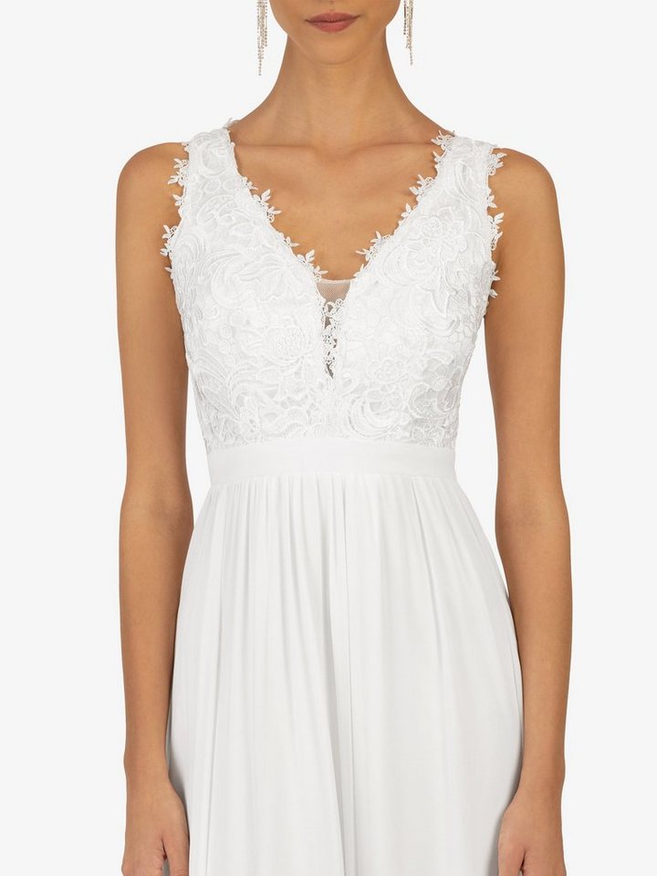 Kraimod Abendkleid Abendkleid mit weich fließendem Chiffon-Rock – Bild 4 von 5