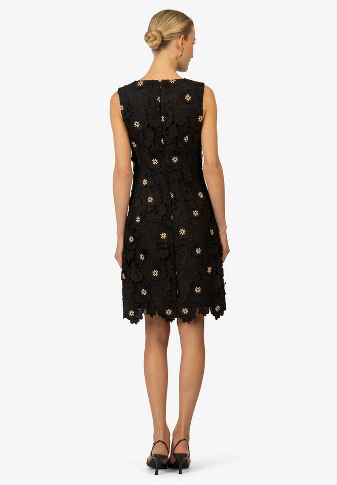 Kraimod Cocktailkleid mit 3D-Blüten und Perlen – Bild 3 von 5