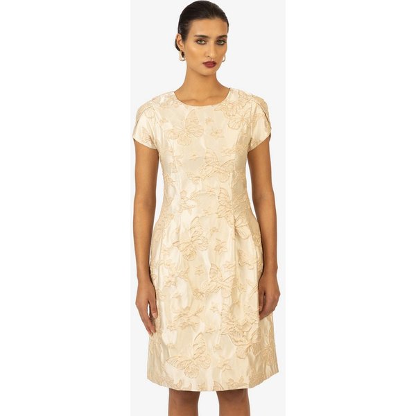 Kraimod Cocktailkleid mit floralem Muster & Puffärmeln