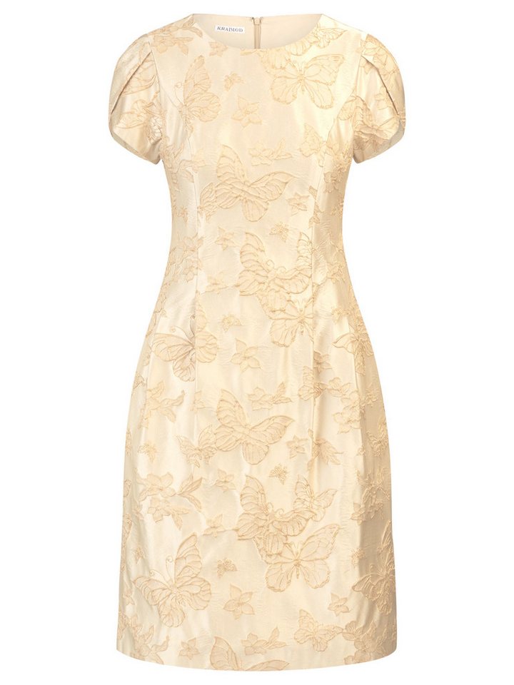 Kraimod Cocktailkleid mit floralem Muster & Puffärmeln – Bild 5 von 5