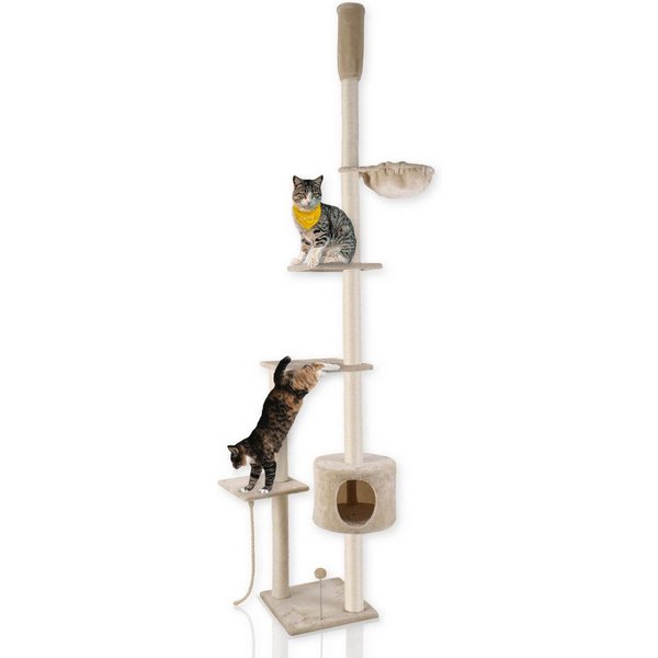 Lycce Kratzbaum Lycce Katzenbaum TOWER Kratzbaum deckenhoch Sisal Plüsch
