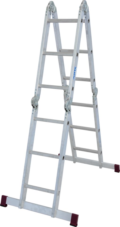 KRAUSE Gelenkleiter Corda, 4x3 Sprossen, inkl. Plattform – Bild 2 von 5