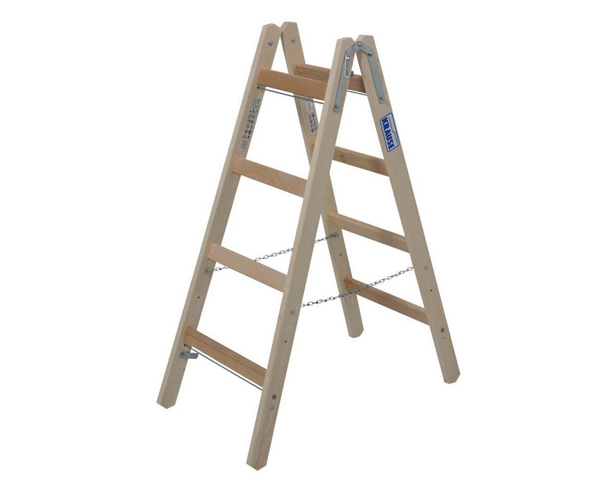 Klapp-Holzleiter 2x4 Sprossen – Bild 2 von 2