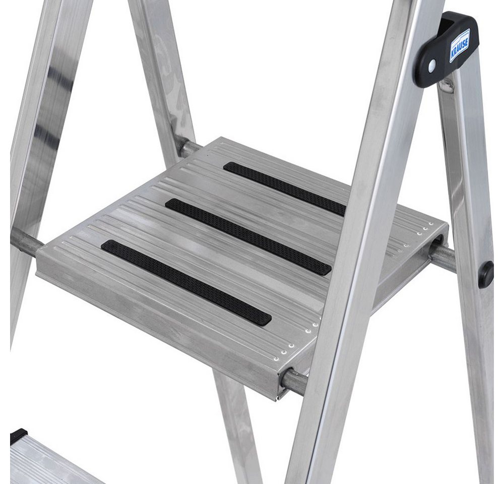 KRAUSE Stehleiter Safety, Aluminium, 1x5 Stufen, Arbeitshöhe ca. 305 cm – Bild 4 von 5