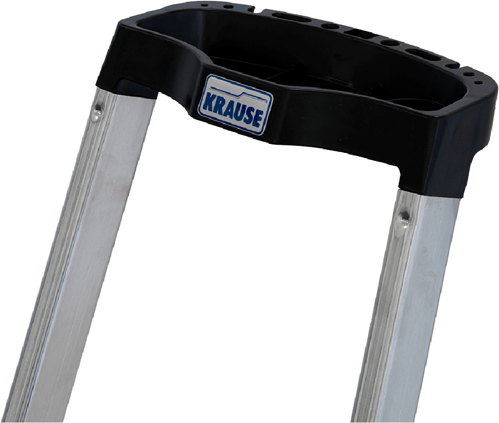 KRAUSE Stehleiter Safety, Aluminium, 1x5 Stufen, Arbeitshöhe ca. 305 cm – Bild 5 von 5