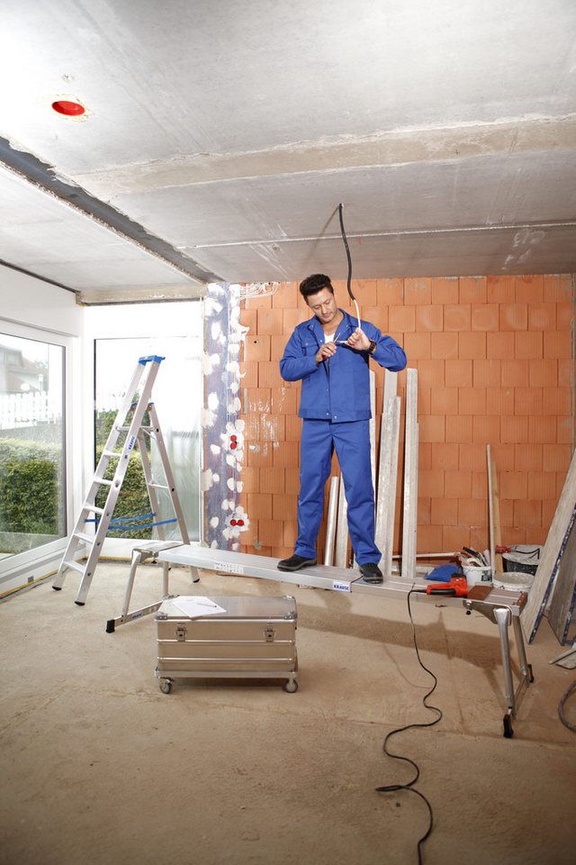 KRAUSE Teleskop-Bohle Teleboard, Länge maximal: 350 cm, Belastbarkeit bis 200 kg – Bild 5 von 5