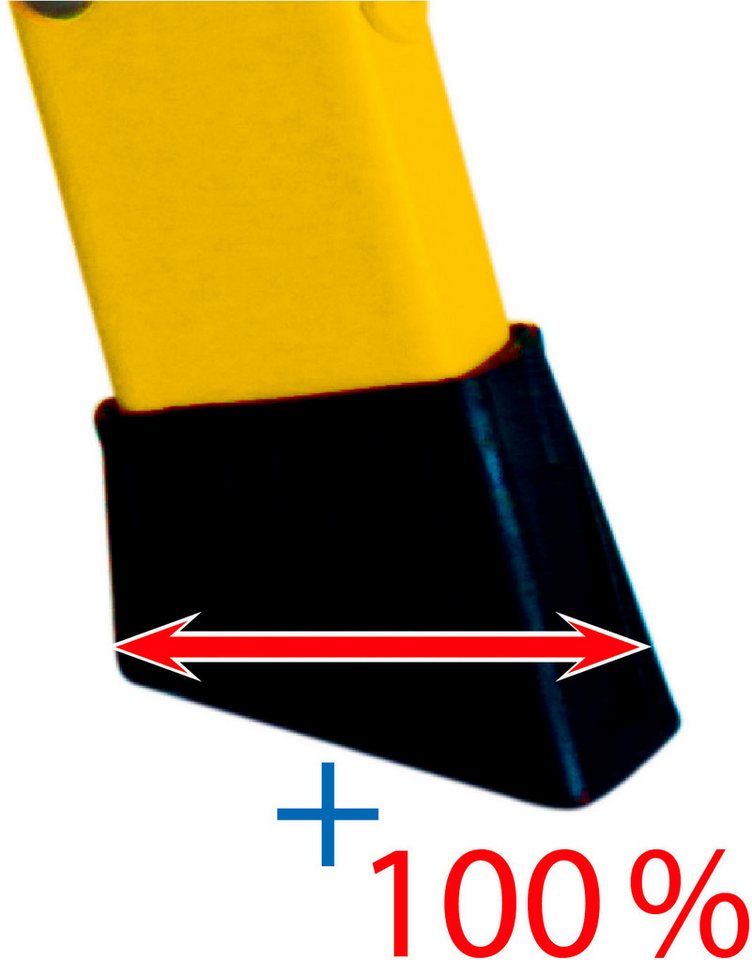 KRAUSE Trittleiter Treppy Plusline Alu, Aluminium, 1x1 Stufen, Arbeitshöhe ca. 220 cm – Bild 5 von 5