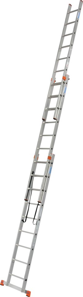 KRAUSE Vielzweckleiter Tribilo, mit Leiternspitzen, 3x9 Sprossen – Bild 3 von 5