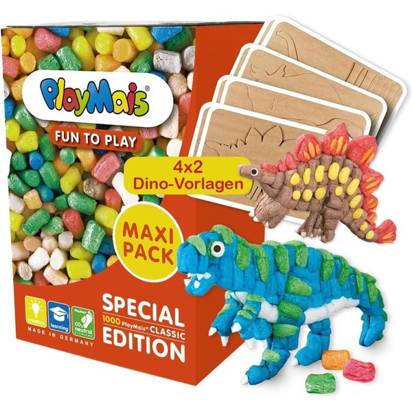 PlayMais Kreativset Playmais Fun to Play MAXI PACK 3in1 Motorik Spielzeug 1000 Teile 3+