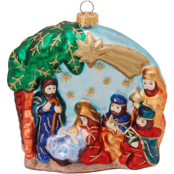 Krebs Glas Lauscha Christbaumschmuck CBK01119, Weihnachtsdeko, Christbaumschmuck (1-tlg), Grippe aus Glas
