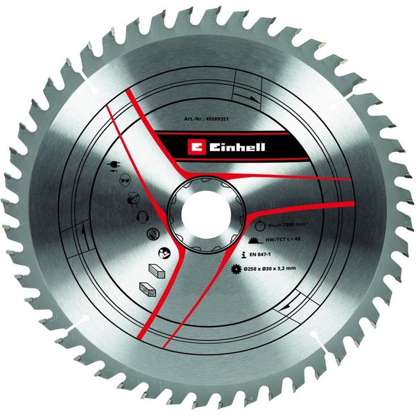 Einhell Kreissägeblatt Einhell Kreissägeblatt Sbl D 250 x 30 x 3,2 mm 48