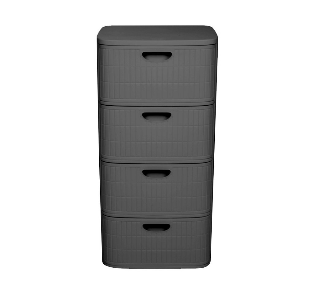 KreLeo Rollcontainer 'Domus' mit 4 Schüben aus Kunststoff, rollbar (Farbe wählbar) – Bild 3 von 4