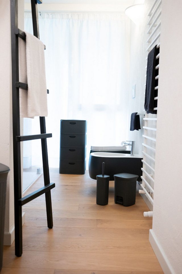 KreLeo Rollcontainer 'Domus' mit 4 Schüben aus Kunststoff, rollbar (Farbe wählbar) – Bild 4 von 4