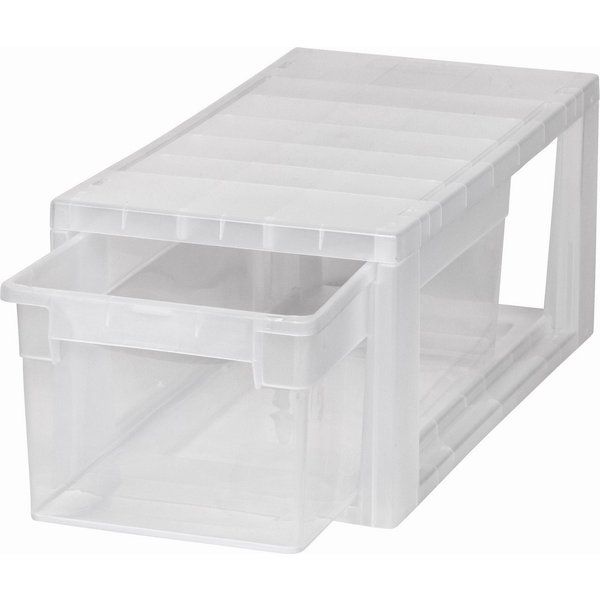 KreLeo Stapelbox in Transparent, einsehbar, stapelbar (Größe wählbar) (1 St)