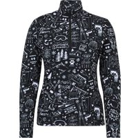 KRIMSON KLOVER Damen Pullover Graffiti Top, Größe S in Schwarz