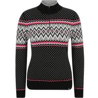 KRIMSON KLOVER Damen Pullover Sunny Zip Neck, Größe XS in Pink