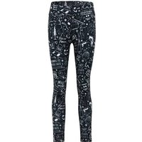 KRIMSON KLOVER Damen Tight Graffiti, Größe XL in Schwarz