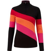 KRIMSON KLOVER Strickpullover Riva Zip Neck, Größe S in Schwarz