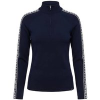 KRIMSON KLOVER Strickpullover Slalom Zip Neck, Größe L in Blau