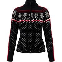 KRIMSON KLOVER Strickpullover Snowhut Zip Neck, Größe L in Schwarz