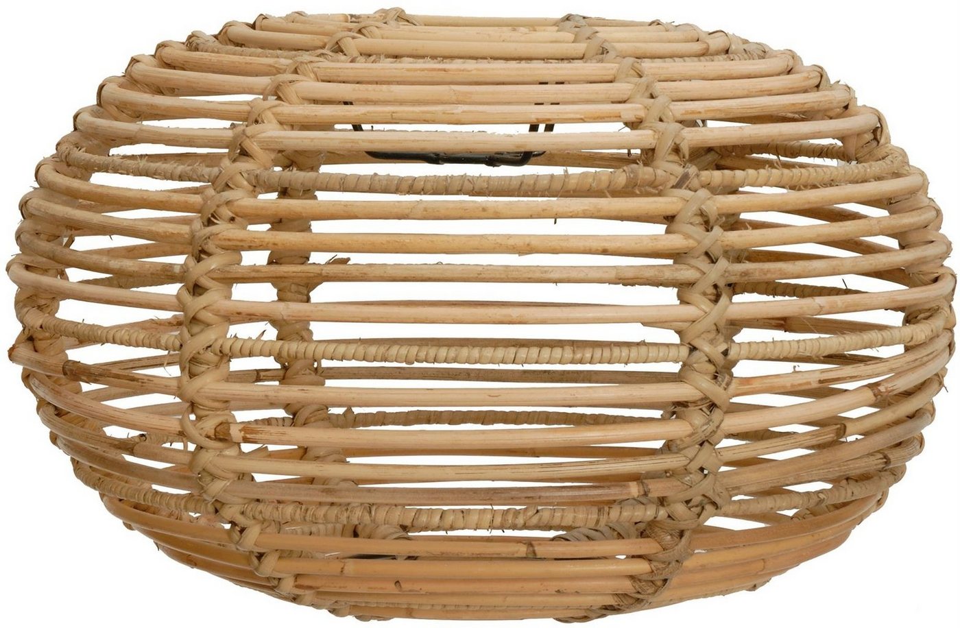 Krines Home Lampenschirm Lampenschirm Retro echtes Rattan Gestäbter Design Hängelampen Ø40cm, ohne Fassung Schirm für Deckenlampen Deckenleuchten – Bild 3 von 5