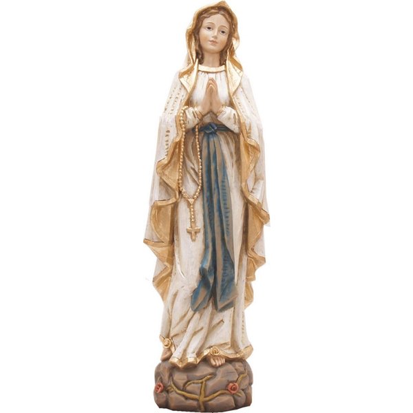 FADEDA Krippenfigur FADEDA Madonna Lourdes in Holzoptik, Höhe in cm: 11,2