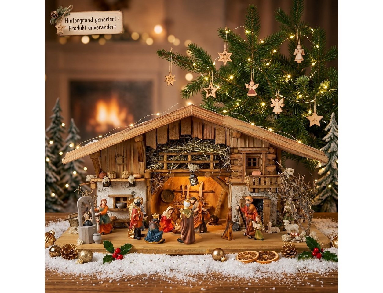 Krippenursel Krippe Weihnachtskrippe Aicha inkl. Figurensatz ETA 1 oder ETA2 – Bild 2 von 5