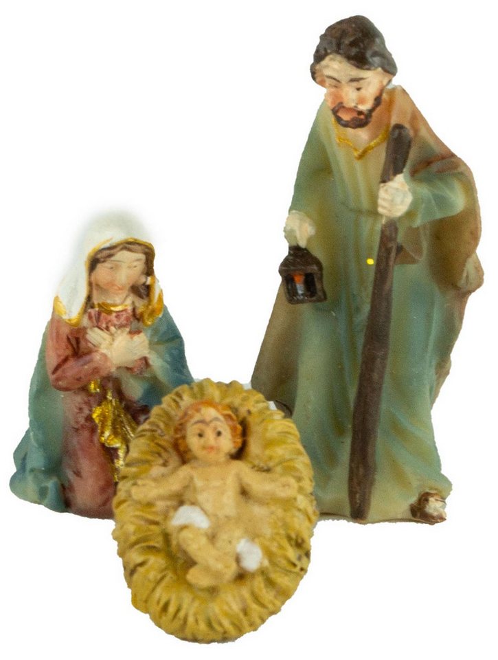 Krippenursel Krippe Weihnachtskrippe Gersdorf inkl. 11-tlg. Figurensatz K 111 (11-tlg), Handbemalte Figuren – Bild 5 von 5