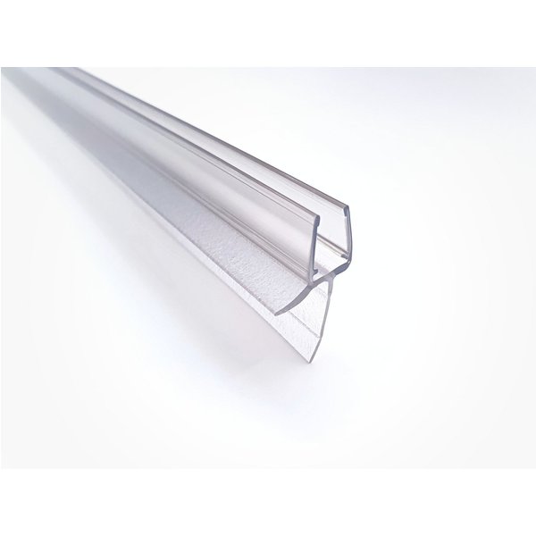Kristhal Dusch- & Baddesign Duschdichtung Duschdichtlippe mit 20 mm Lippe und Abtropfleiste, L: 100 cm, Ersatz Dichtung für Duschtür oder Duschabtrennung aus 6 